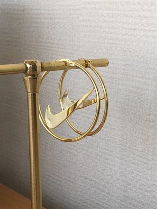 Nike Hoop Küpe - Büyük Boy & 925 Ayar Gümüş