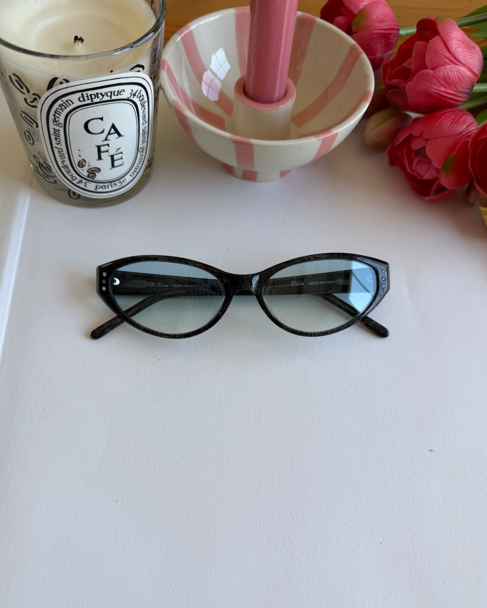 Diva Made in Italy Vintage Cat Eye Gözlük