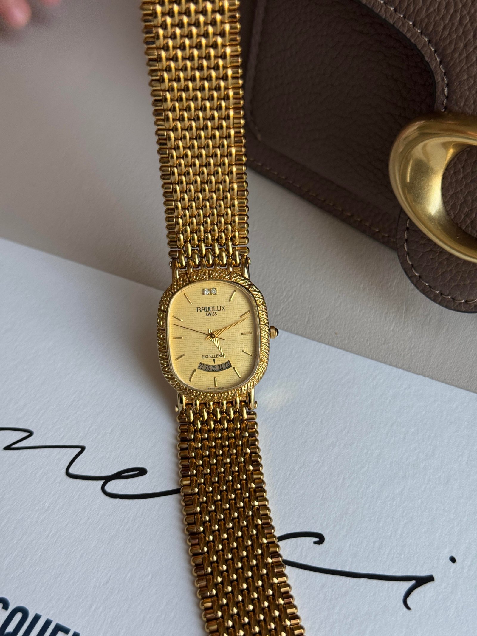 RADOLUX Swiss 24K Gold Plated Vintage Kol Saati